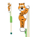 Animal Acrobats - Tiger from Deluxebase. Animal Themed Wooden Toddler Toys. Traditional Style Kids Toys. Cute Jungle Animals Figures, Eco Wood Educational Toys, and Kids Party Favors.