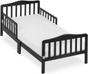 Dream on Me Classic Design Toddler Bed in Black, Greenguard Gold Certified