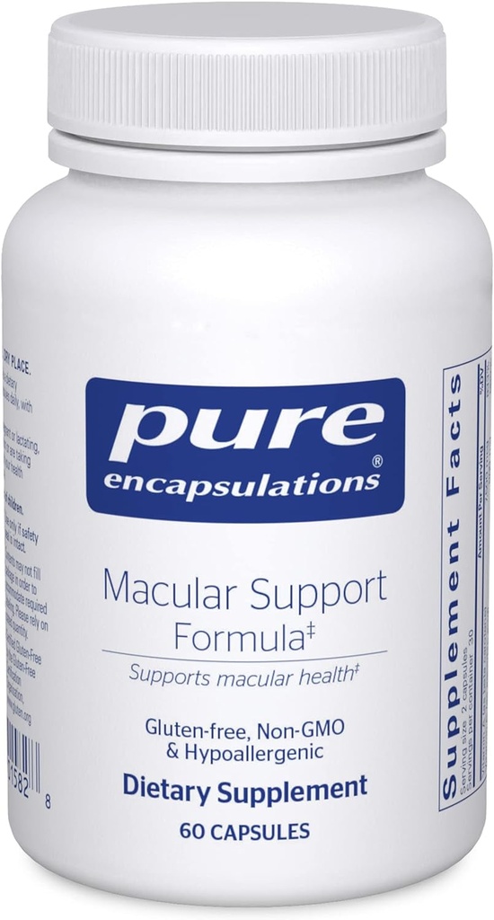 Pure Encapsulations Macular Support Formula | Hypoallergenic Supplement with Enh
