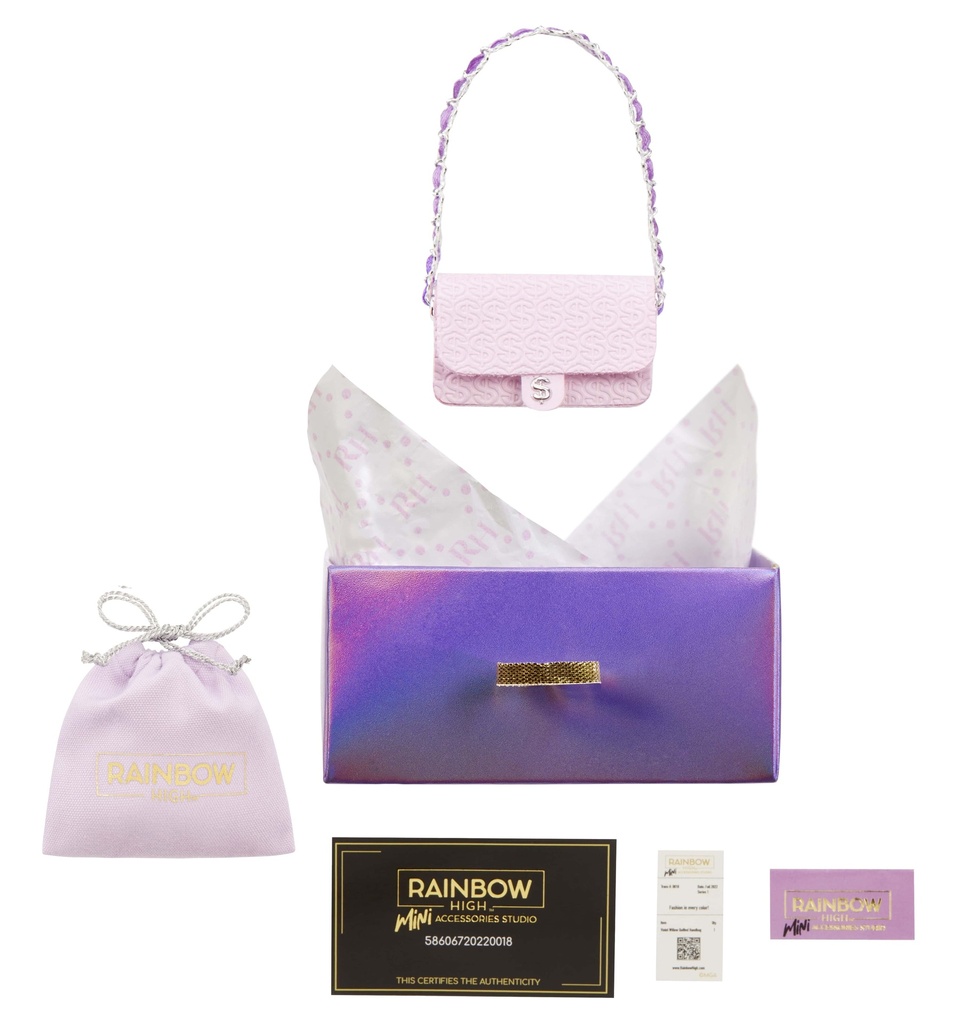 Rainbow High Mini Accessories Studio Handbags, 25+ Surprise Collectibles for Fashion Dolls, Kids Toy Gift 6-12