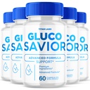 (5 Pack) Gluco Savior, Gluco Savior Advanced Blood Sugar Support (300 Capsules)