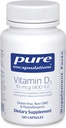 Pure Encapsulations Vitamin D3 10 Mcg (400 IU) | Hypoallergenic Support for Bone