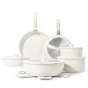 Carote Nonstick Cookware Sets, 17 Pcs Granite Non Stick Pots and Pans Set with R
