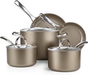 Cooks Standard 8-Piece Kitchen Cookware Set, Hard Anodized Ceramic Nonstick Indu