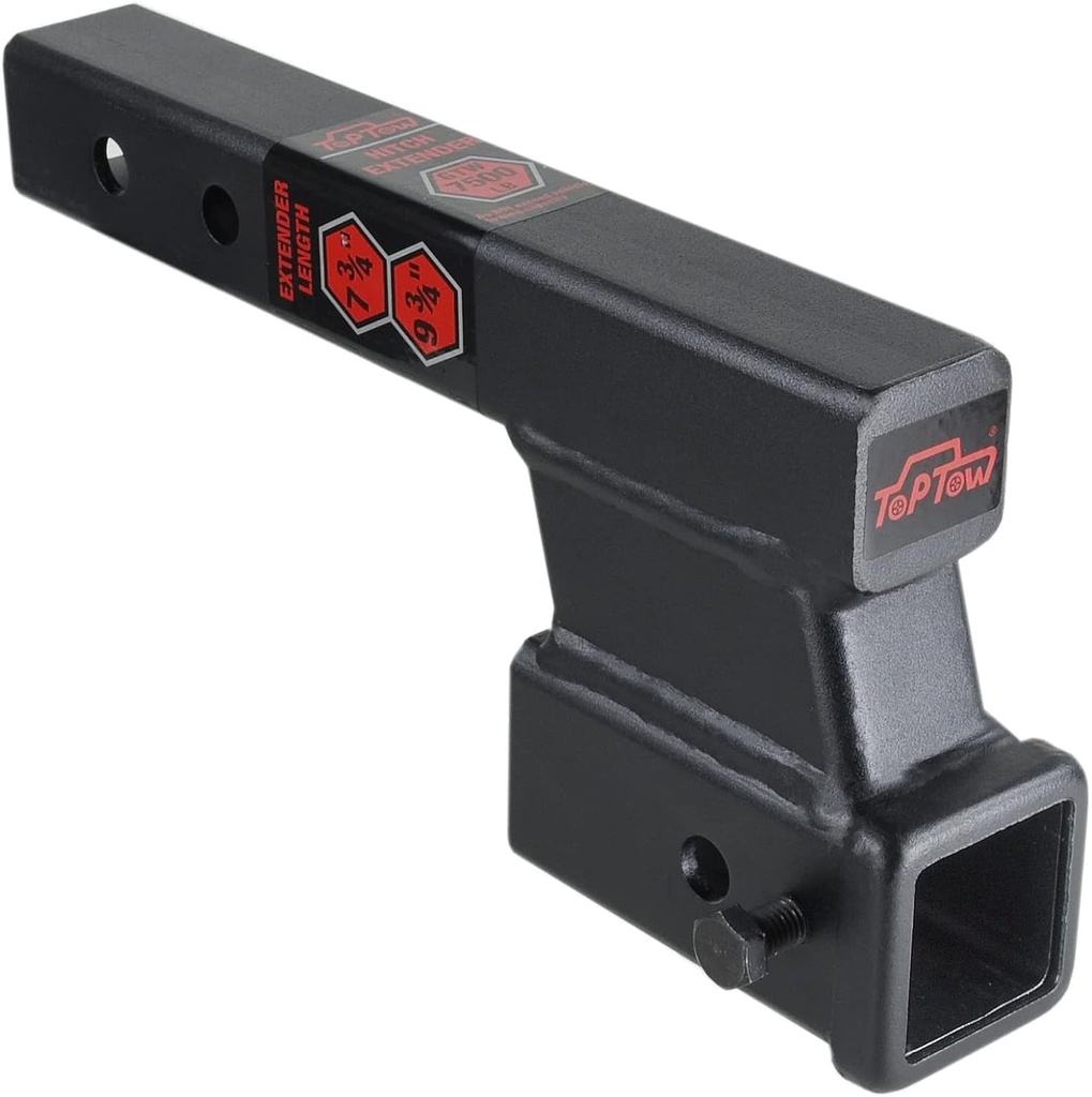 TOPTOW Trailer Receiver Hitch Extender Adapter 4" Drop/Riser, 8" and 10" Extensi