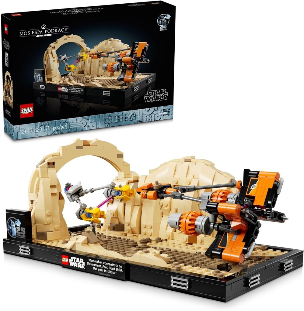 LEGO Star Wars: the Phantom Menace Mos ESPA Podrace Diorama, Build and Display M