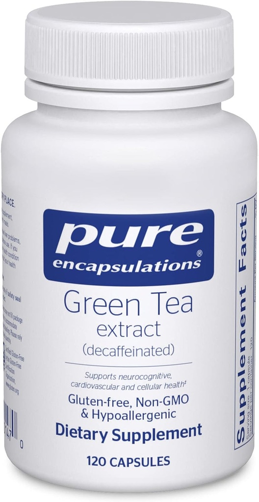 Pure Encapsulations Green Tea Extract (Decaffeinated