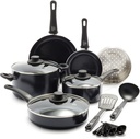 Greenlife Soft Grip Healthy Ceramic Nonstick 12 Piece Cookware Pots and Pans Set