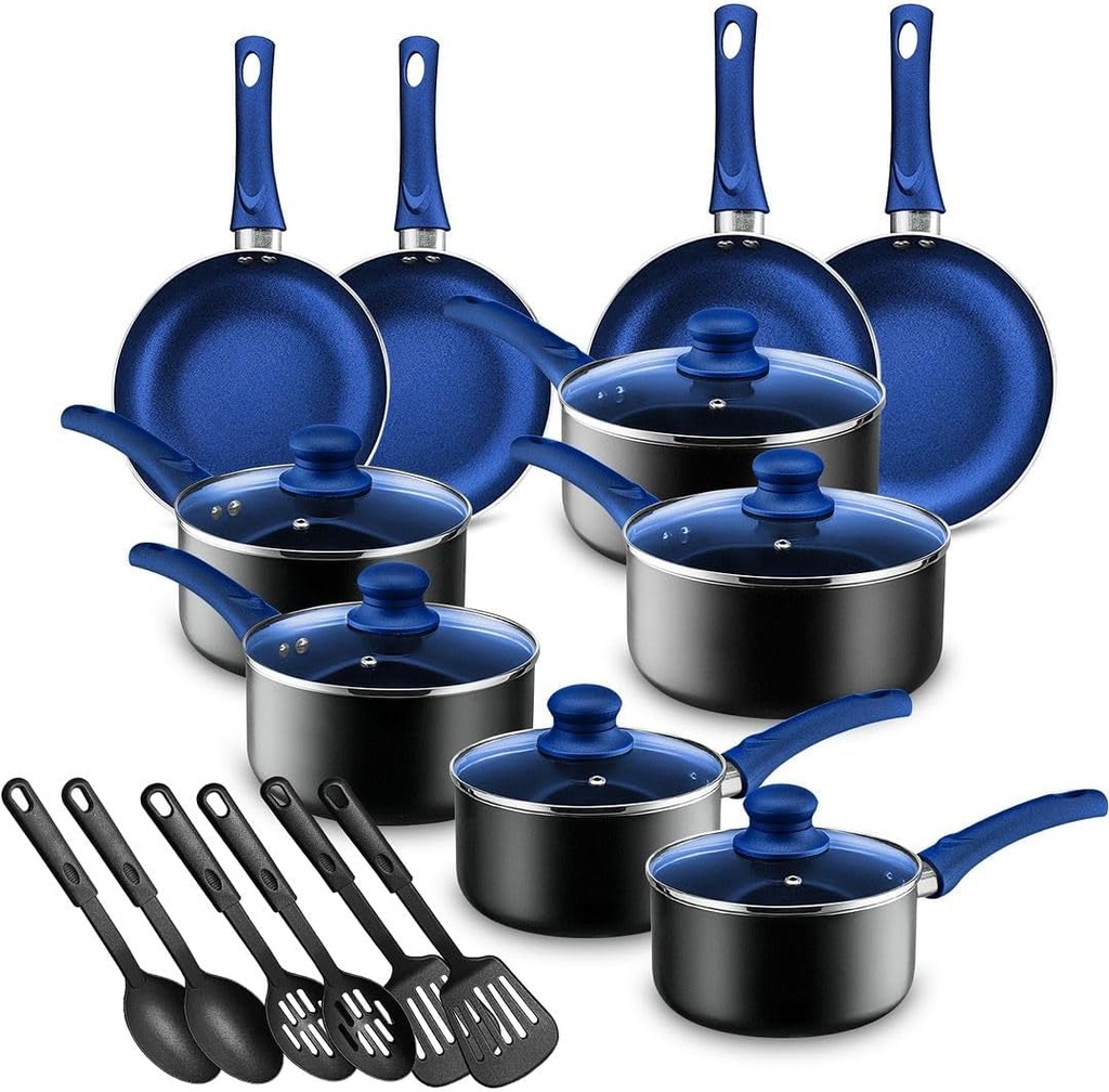 Chef'S Star Pots and Pans Set Nonstick, Kitchen Cookware Sets, Aluminum Cooking