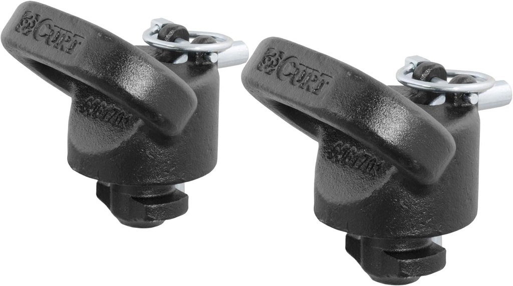 CURT 60617 OEM Puck System Gooseneck Safety Chain Anchors, 30K, Select Ram 2500,