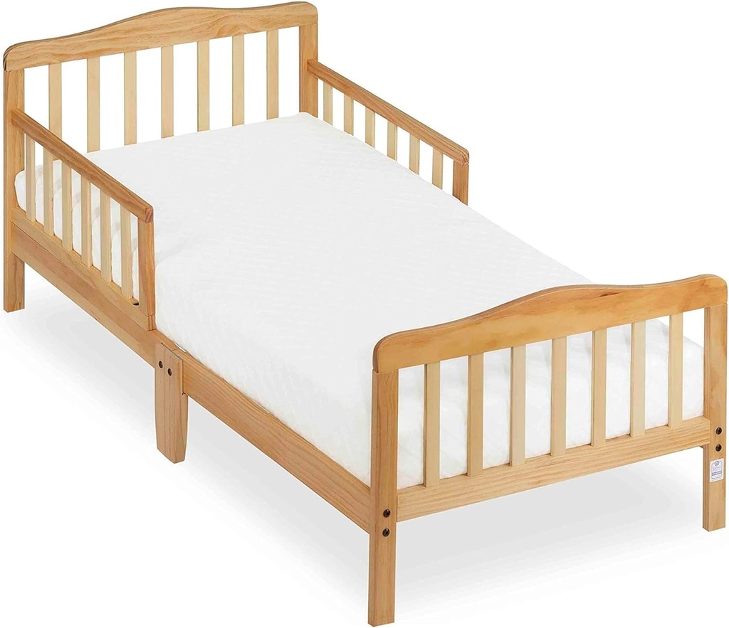 Dream on Me Classic Design Toddler Bed in Natural, Greenguard Gold Certified
