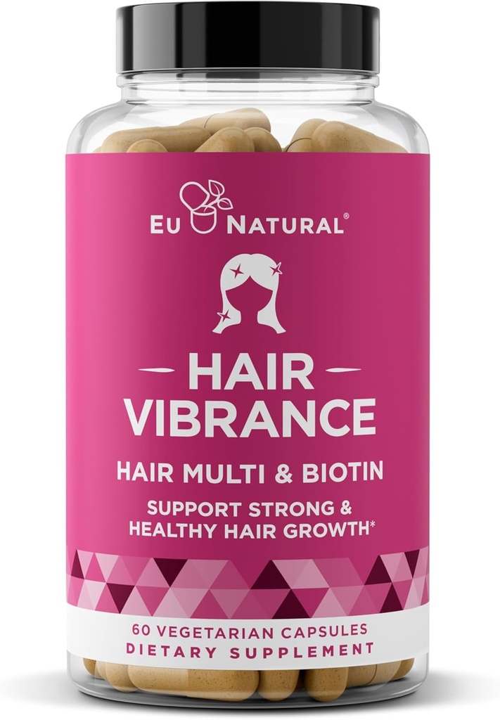 Vibrance Hair Growth Vitamins for Women – 60 Vegetarian Soft Capsules