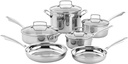 Cuisinart Classic Pots & Pans Set, 10 Pcs Cookware Set with Saucepans, Saute Pan