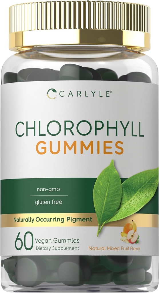 Carlyle Chlorophyll Gummies | 60 Count | Mixed Fruit Flavor | Complex Vegan Supp