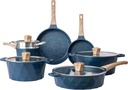 Country Kitchen 13 Piece Induction Cookware Sets - Nonstick Cast Aluminum Pots A