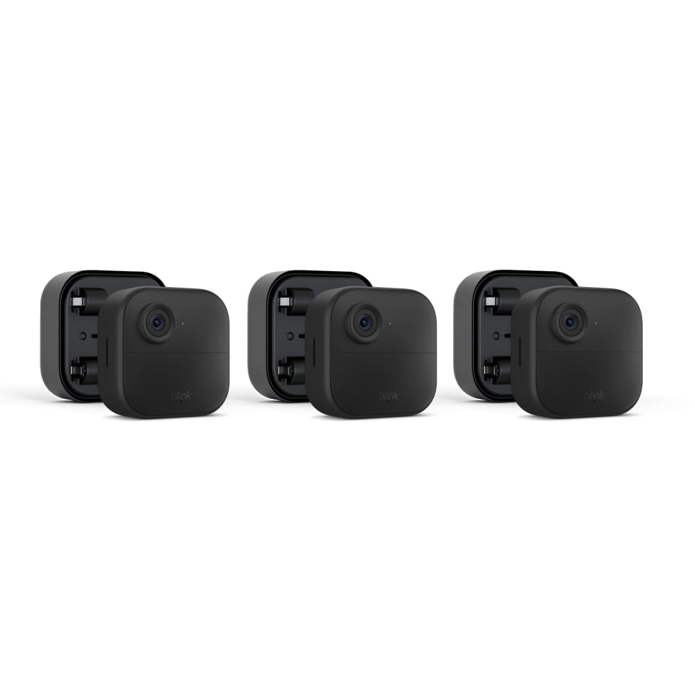 3 Piece Blink Outdoor 4 Camera (4Th Gen) + Battery Extension Pack *Great Value*