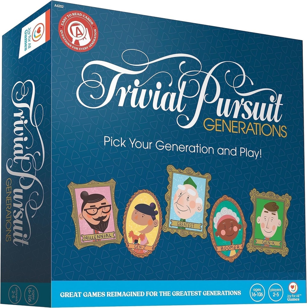 Joy for All Games - Trivial Pursuit Generations - Generational Trivia - Create P
