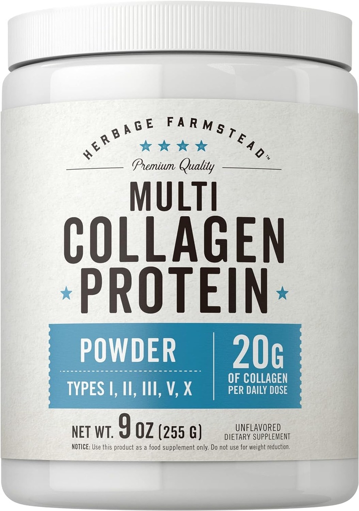 Carlyle - Multi Collagen Protein Powder | 9Oz | Unflavored | Types I, II, III, V