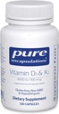 Pure Encapsulations Vitamin D3 & K2 | Bone and Vascular Health Support | 120 Cap