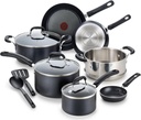 T-Fal Experience Nonstick Cookware Set 12 Piece, Induction, Oven Broiler Safe 35