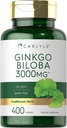 Carlyle Ginkgo Biloba 3000Mg | 400 Tablets | Non-Gmo, Gluten Free