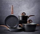 Vkoocy Pots and Pans Set Non Stick, Ceramic Cookware Set Kitchen Cooking Sets In