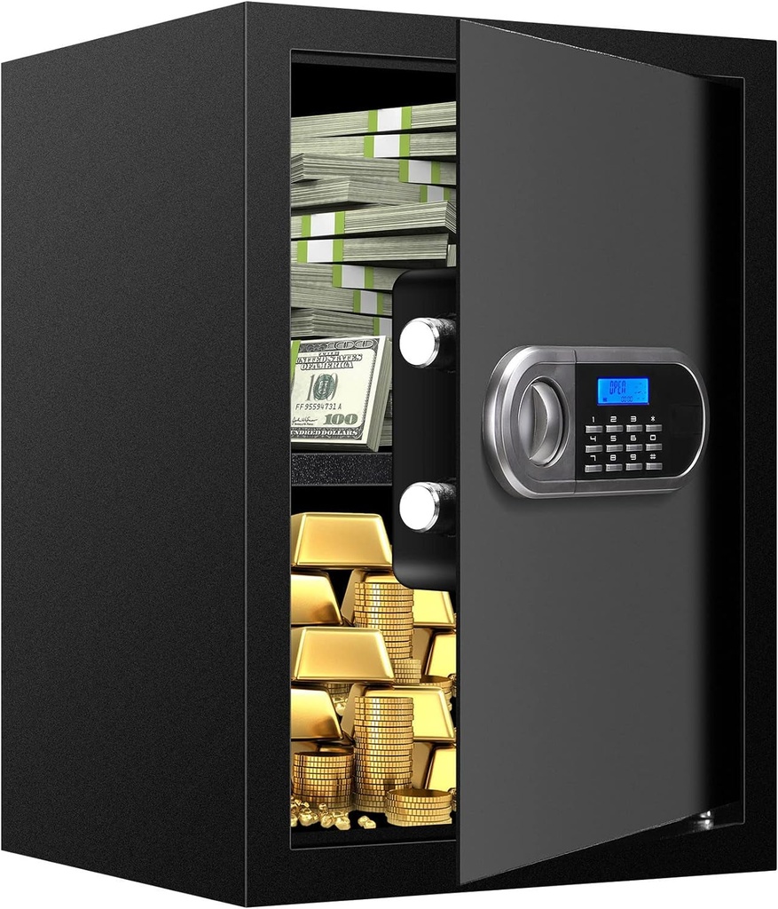 43.12 Cm (H)2.5 Cubic Feet Large Home Safe Fireproof Waterproof