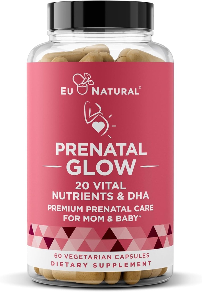 Glow Prenatal Vitamins for Women 60 Capsules