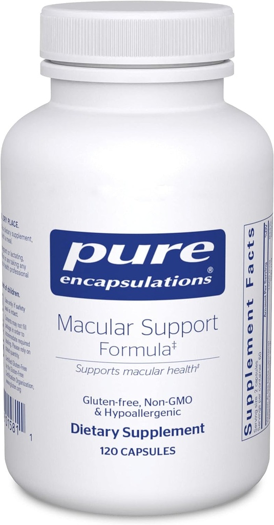 Pure Encapsulations Macular Support Formula | Hypoallergenic Supplement with Enh