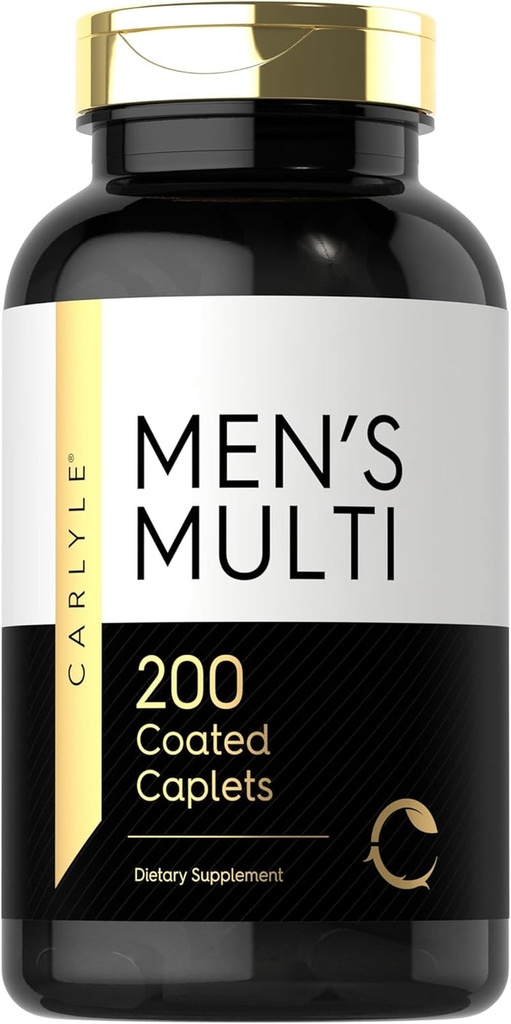 Carlyle Multivitamin for Men | 200 Caplets | with Vitamins A, C, D, E, & B Vitam