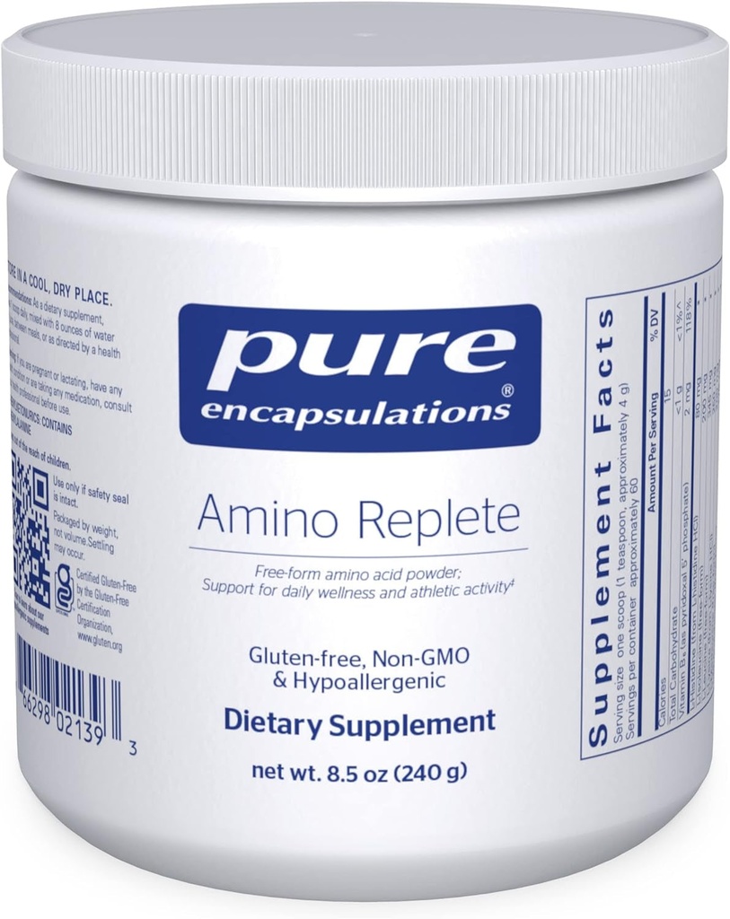 Pure Encapsulations Amino Replete | Hypoallergenic Free-Form Amino Acid Powder S