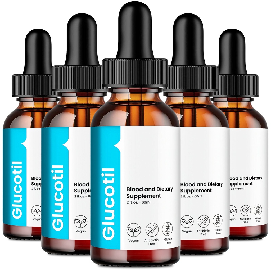 Glucotil Drops - Official Formula (5 Pack)