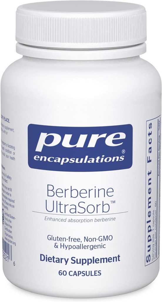 Pure Encapsulations Berberine Ultrasorb | Enhanced Absorption Berberine | 60 Cap
