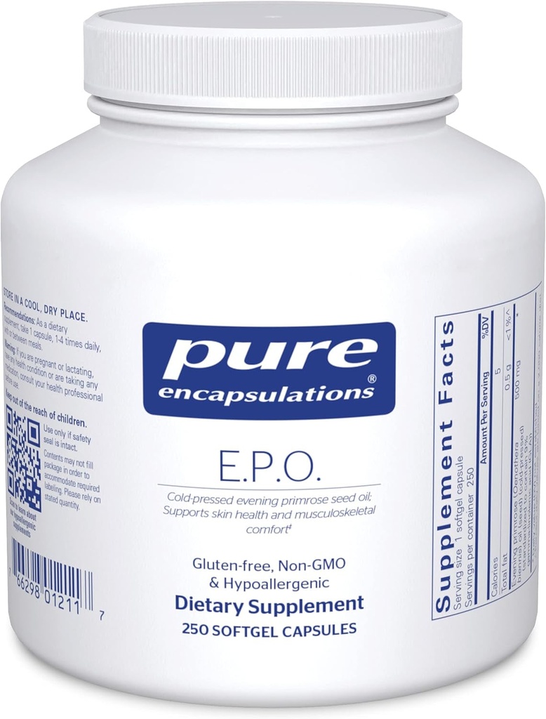 Pure Encapsulations E.P.O. (Evening Primrose Oil) | Hypoallergenic Dietary Suppl