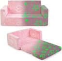 Toddler Couch, Toddler Chair Folding, Kids Couch 2 in 1, Kids Sofa for Playroom-