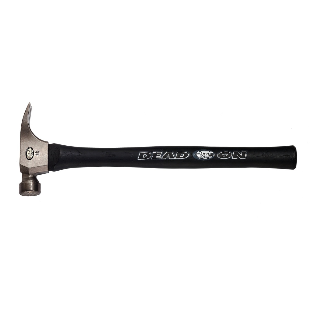 Dead on Tools Investment Cast Wood Hammer 18-Inch Straight Hickory Handle 21 Oz, Black, DO21