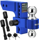 (Fits 2-Inch Receiver) - Heavy Duty Aluminum Tow Hitches with 6-Inch Drop/Rise