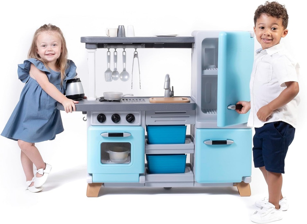 Step2 Cooking Time Kitchen Playset for Kids, Indoor/Outdoor Pretend Play Kitchen