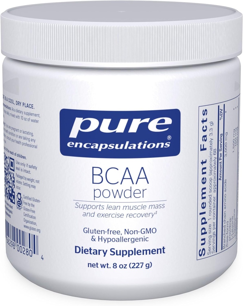 Pure Encapsulations BCAA Powder | Hypoallergenic Supplement to Support Muscle Fu