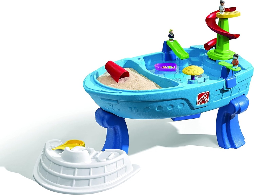 Step2 Fiesta Cruise Sand & Water Table for Kids, 10 Piece Accessory Kit, Toddler