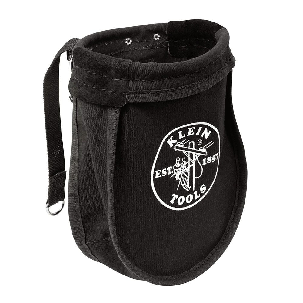 Klein Tools 51A 9 In. X 3.5 In. X 10 In. Nut and Bolt Canvas Tool Pouch - Black