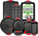 Nutrichef Non-Stick Kitchen Oven Baking Pans-Deluxe & Stylish Nonstick Gray Coat