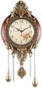 Aero Snail Large Size Retro Vintage Imperial Style Elegant Silent Wood Metal Wal