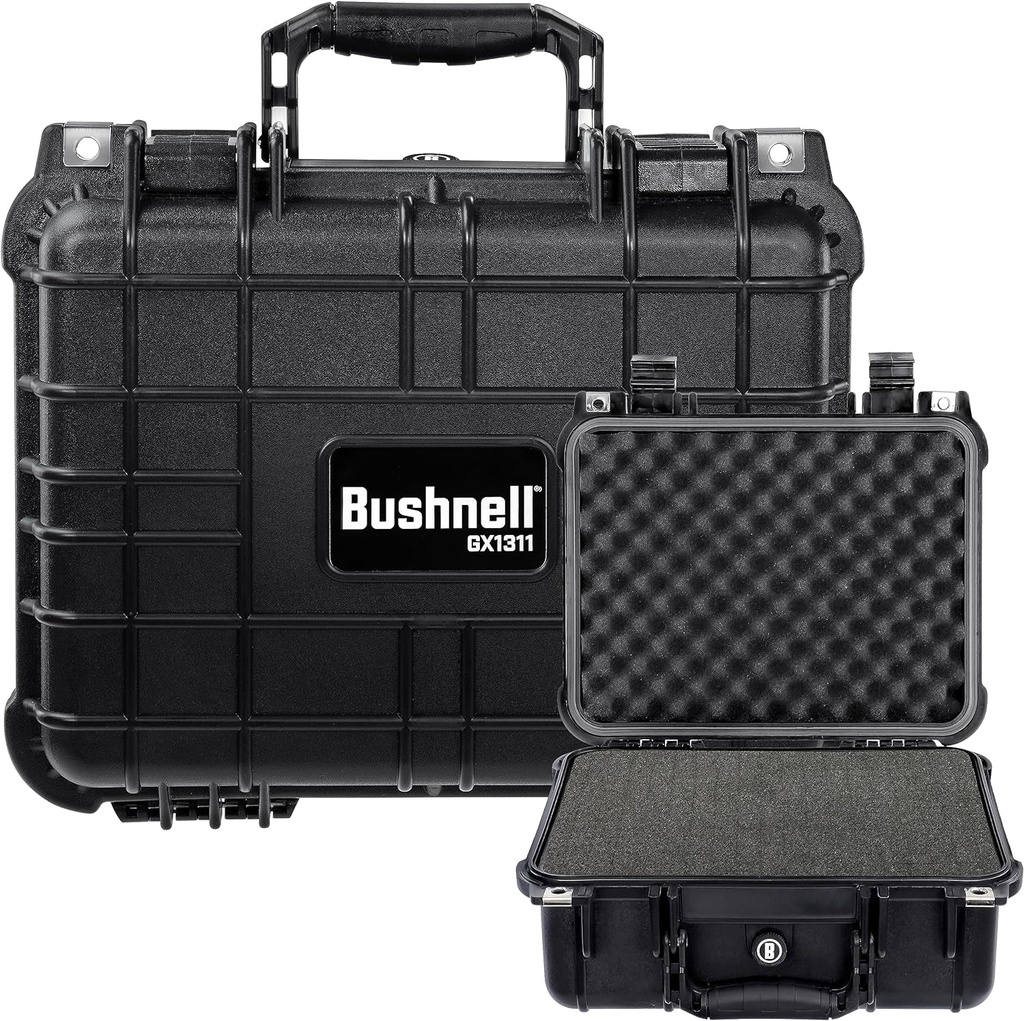Bushnell 13.37 Inch Compact Waterproof Hard Camera Case for Binoculars, Optics,