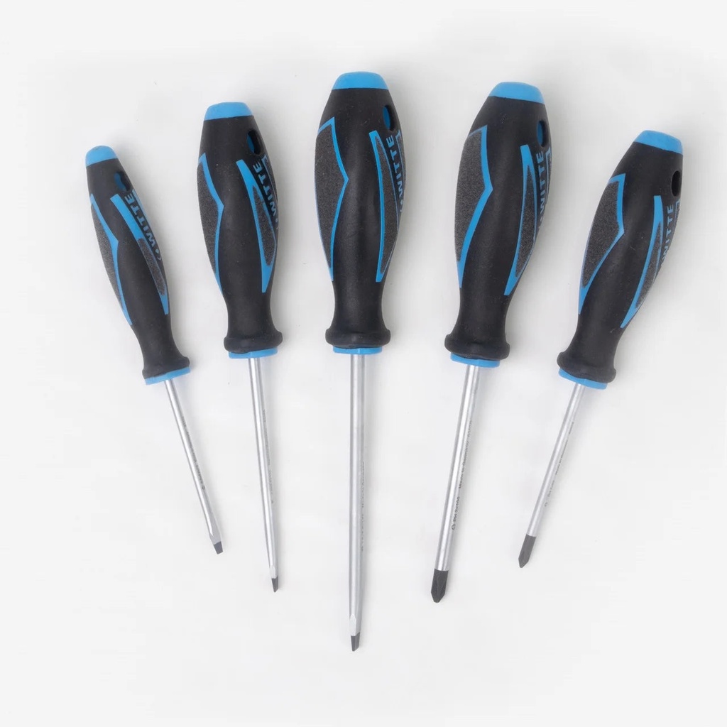 Witte Maxx plus Slotted and Phillips Screwdriver Set, 5 Pieces