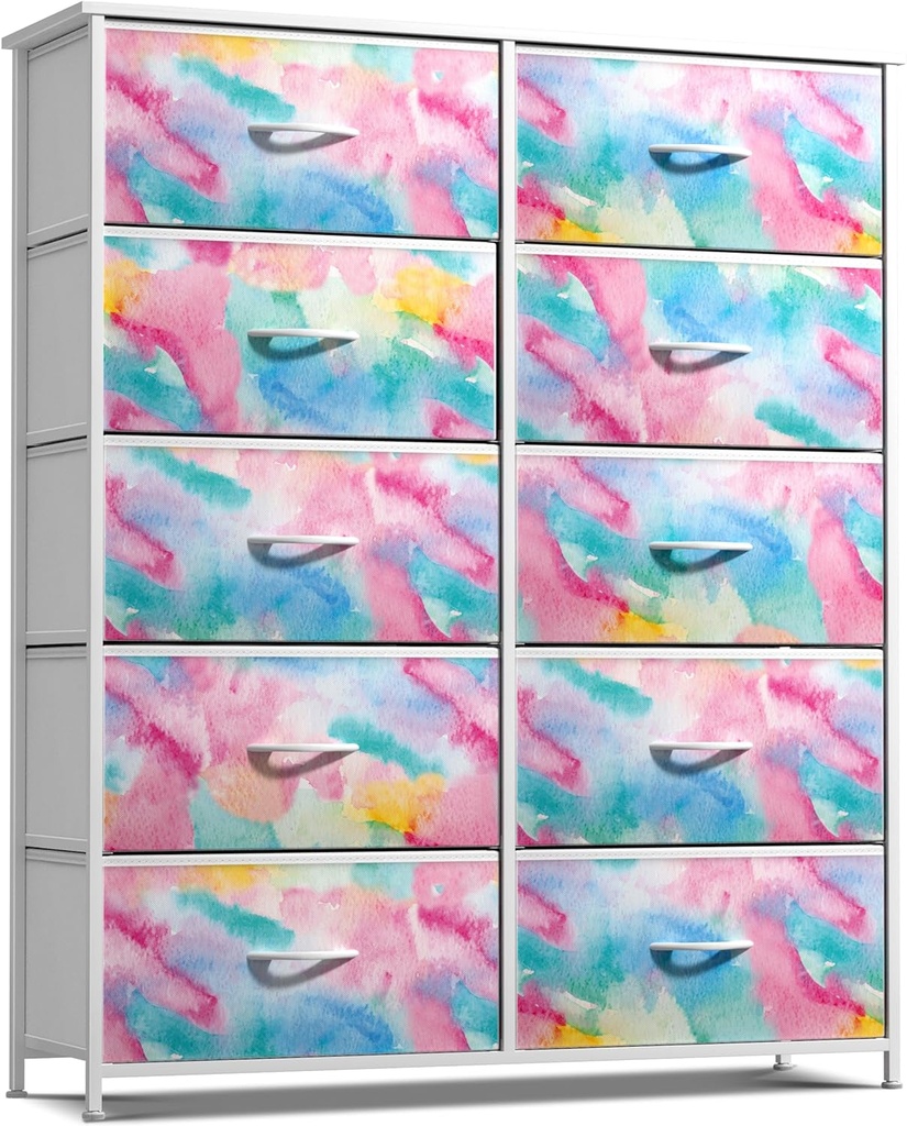 Sorbus Kids Dresser with 10 Drawers - Storage Chest Organizer Unit Nightstand -