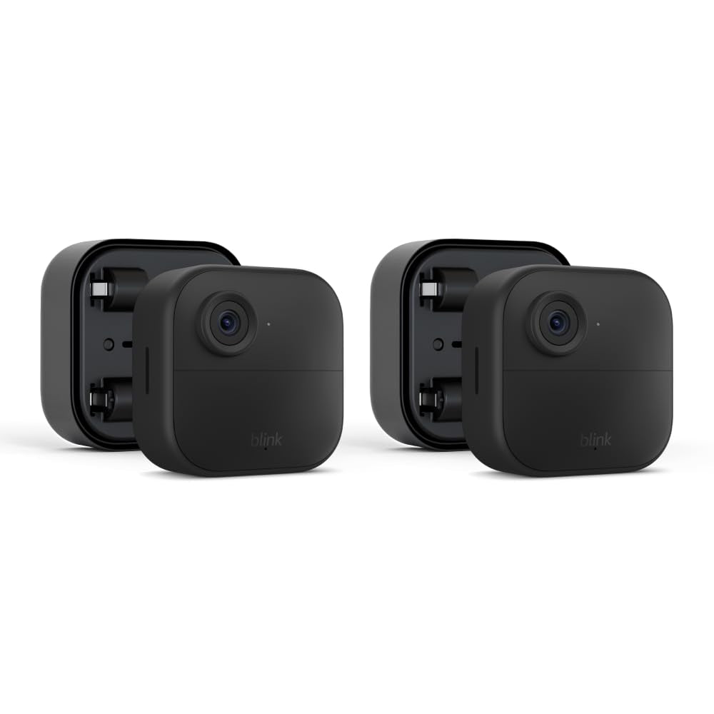 2 Piece Blink Outdoor 4 Camera (4Th Gen) + Battery Extension Pack *Great Value*