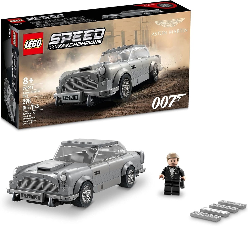 Lego Speed Champions 007 Aston Martin DB5 76911 Building Toy Set Featuring James