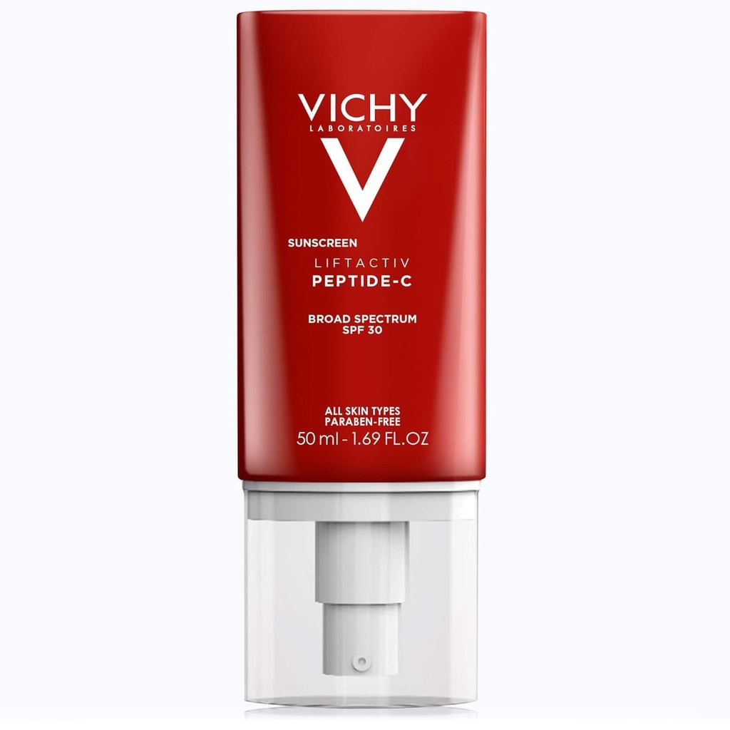 Vichy Liftactiv Sunscreen Peptide-C Face Moisturizer with SPF 30, anti Aging Fac