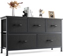 Dresser for Bedroom with 5 Fabric Drawers, Small Chest Organizer Units for Cloth